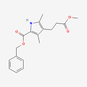 benzyl 4-(3-methoxy-3-oxopropyl)-3,5-dimethyl-1H-pyrrole-2-carboxylate