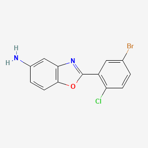 2-(5-Bromo-2-chlorophenyl)-1,3-benzoxazol-5-amine