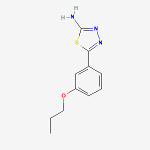 5-(3-Propoxyphenyl)-1,3,4-thiadiazol-2-amine