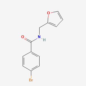 molecular formula C12H10BrNO2 B1331039 4-bromo-N-(furan-2-ylmethyl)benzamide CAS No. 312587-75-0