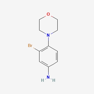 molecular formula C10H13BrN2O B1331041 3-Bromo-4-morpholinoaniline CAS No. 347324-26-9