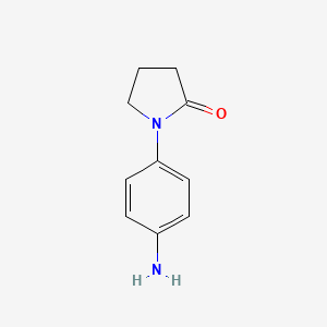 molecular formula C10H12N2O B1331044 1-(4-Aminophenyl)pyrrolidin-2-one CAS No. 71412-08-3