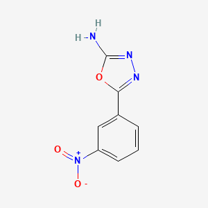 molecular formula C8H6N4O3 B1331048 5-(3-Nitrophenyl)-1,3,4-oxadiazol-2-amine CAS No. 7659-02-1