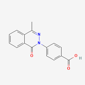 molecular formula C16H12N2O3 B1331057 4-(4-methyl-1-oxophthalazin-2(1H)-yl)benzoic acid CAS No. 306731-76-0