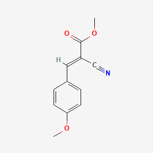 molecular formula C12H11NO3 B1331058 Methyl 2-cyano-3-(4-methoxyphenyl)acrylate CAS No. 65576-66-1