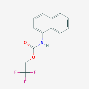 molecular formula C13H10F3NO2 B1331064 2,2,2-Trifluoroethyl 1-naphthylcarbamate CAS No. 363-21-3