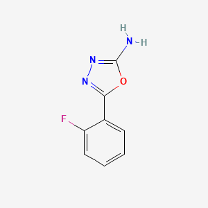molecular formula C8H6FN3O B1331074 5-(2-Fluorophenyl)-1,3,4-oxadiazol-2-amine CAS No. 312272-59-6