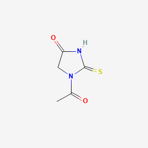 molecular formula C5H6N2O2S B1331075 1-Acetyl-2-thiohydantoin CAS No. 584-26-9