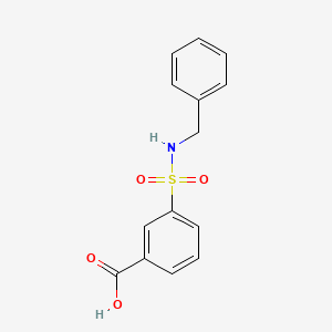 molecular formula C14H13NO4S B1331076 3-Benzylsulfamoyl-benzoic acid CAS No. 7326-77-4