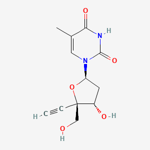 molecular formula C12H14N2O5 B1331082 Thymidine, 4'-C-ethynyl- CAS No. 221272-62-4