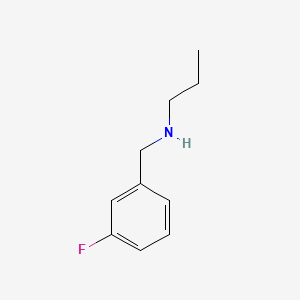 molecular formula C10H14FN B1331085 N-(3-Fluorobenzyl)propan-1-amine CAS No. 90389-86-9