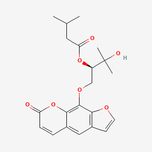 molecular formula C21H24O7 B1331086 Heraclenol 2'-O-isovalerate CAS No. 108006-54-8