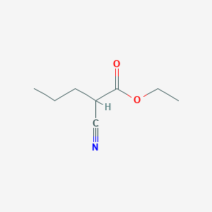 molecular formula C8H13NO2 B1331109 Ethyl 2-cyanopentanoate CAS No. 6967-47-1