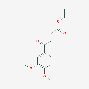 molecular formula C14H18O5 B1331114 Ethyl 4-(3,4-dimethoxyphenyl)-4-oxobutanoate CAS No. 56872-60-7
