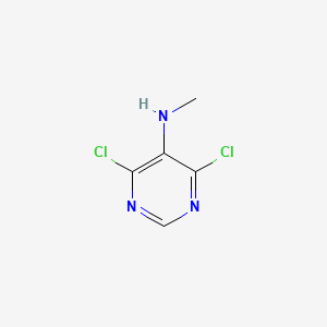 molecular formula C5H5Cl2N3 B1331115 4,6-Dichloro-n-methylpyrimidin-5-amine CAS No. 6959-84-8