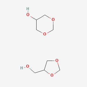 molecular formula C8H16O6 B1331118 1,3-Dioxan-5-ol; 1,3-dioxolan-4-ylmethanol CAS No. 99569-11-6