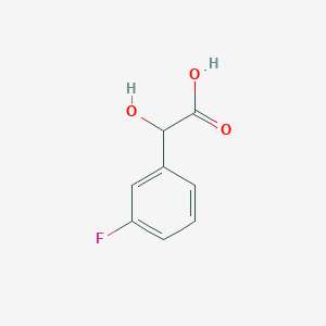 molecular formula C8H7FO3 B1331121 3-Fluoromandelic acid CAS No. 395-05-1