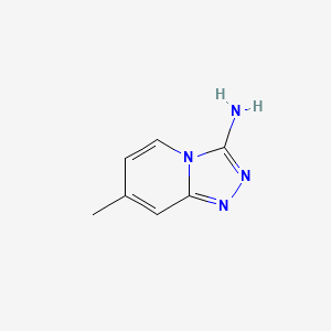 molecular formula C7H8N4 B1331127 7-Methyl-[1,2,4]triazolo[4,3-a]pyridin-3-amine CAS No. 5006-56-4