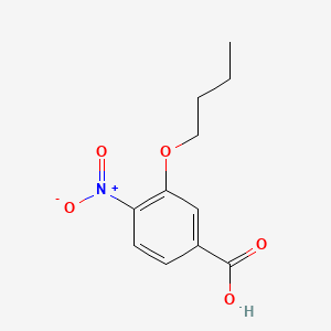 molecular formula C11H13NO5 B1331128 3-丁氧基-4-硝基苯甲酸 CAS No. 72101-53-2