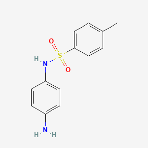 molecular formula C13H14N2O2S B1331136 N-(4-Aminophenyl)-4-methylbenzenesulfonamide CAS No. 6380-08-1