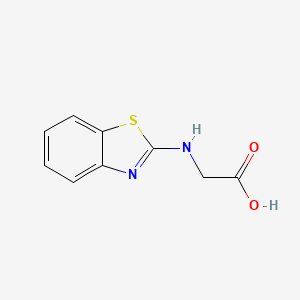 molecular formula C9H8N2O2S B1331137 2-(1,3-Benzothiazol-2-ylamino)acetic acid CAS No. 91192-36-8