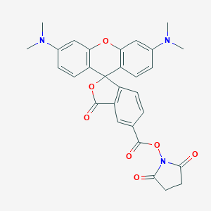 molecular formula C29H25N3O7 B133114 NHS-5(6)Carboxyrhodamine CAS No. 150408-83-6