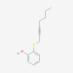 molecular formula C13H16OS B1331149 Phenol, 2-(2-heptynylthio)- CAS No. 210350-98-4