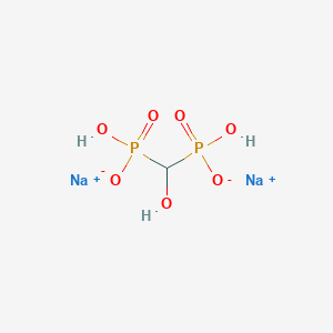 molecular formula CH4Na2O7P2 B1331150 Oxidronate disodium CAS No. 14255-61-9