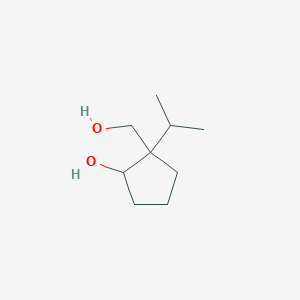 molecular formula C9H18O2 B133116 2-(Hydroxymethyl)-2-propan-2-ylcyclopentan-1-ol CAS No. 150065-74-0