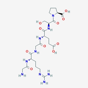 molecular formula C23H39N9O10 B1331164 GRGESP CAS No. 99896-88-5
