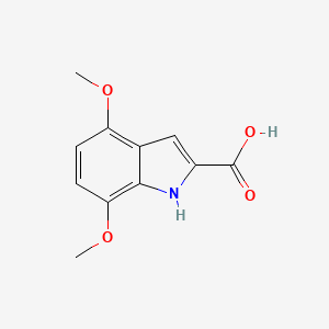molecular formula C11H11NO4 B1331174 4,7-Dimethoxy-1H-indole-2-carboxylic acid CAS No. 31271-83-7
