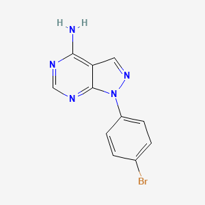 molecular formula C11H8BrN5 B1331176 1-(4-Bromophenyl)-1h-pyrazolo[3,4-d]pyrimidin-4-amine CAS No. 99867-27-3