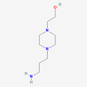 molecular formula C9H21N3O B1331180 1-Piperazineethanol, 4-(3-aminopropyl)- CAS No. 58110-73-9