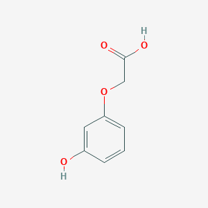 molecular formula C8H8O4 B1331205 2-(3-Hydroxyphenoxy)acetic acid CAS No. 1878-83-7