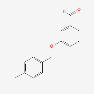 molecular formula C15H14O2 B1331222 3-[(4-Methylbenzyl)oxy]benzaldehyde CAS No. 40359-58-8