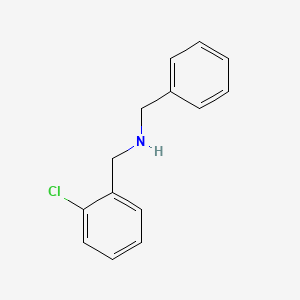 molecular formula C14H14ClN B1331226 Benzyl-(2-chloro-benzyl)-amine CAS No. 67342-76-1
