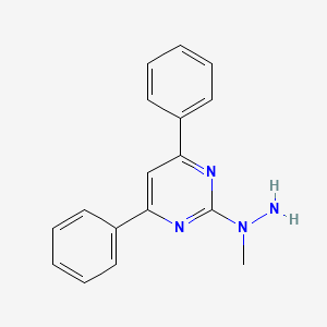 molecular formula C17H16N4 B1331231 2-(1-Methylhydrazino)-4,6-diphenylpyrimidine CAS No. 413620-13-0