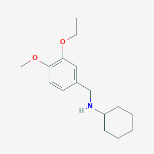 molecular formula C16H25NO2 B1331236 N-(3-ethoxy-4-methoxybenzyl)cyclohexanamine CAS No. 355817-14-0