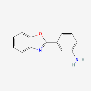 molecular formula C13H10N2O B1331256 3-Benzooxazol-2-yl-phenylamine CAS No. 41373-36-8