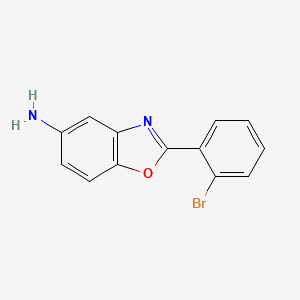 molecular formula C13H9BrN2O B1331259 2-(2-Bromophenyl)-1,3-benzoxazol-5-amine CAS No. 293737-80-1