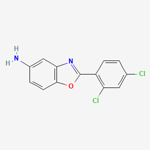 molecular formula C13H8Cl2N2O B1331261 2-(2,4-Dichlorophenyl)-1,3-benzoxazol-5-amine CAS No. 293737-83-4