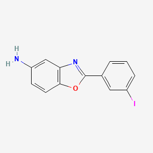 molecular formula C13H9IN2O B1331264 2-(3-Iodophenyl)-1,3-benzoxazol-5-amine CAS No. 54995-57-2