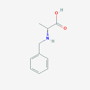 molecular formula C10H13NO2 B1331273 (2R)-2-(benzylamino)propanoic acid CAS No. 65491-01-2