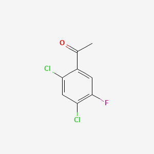 molecular formula C8H5Cl2FO B1331288 2',4'-Dichloro-5'-fluoroacetophenone CAS No. 704-10-9