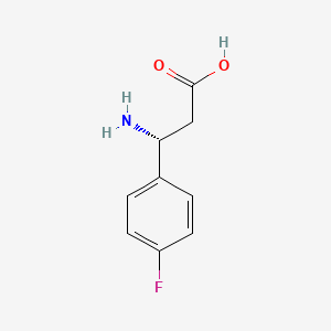 molecular formula C9H10FNO2 B1331298 (R)-3-Amino-3-(4-fluoro-phenyl)-propionic acid CAS No. 151911-23-8