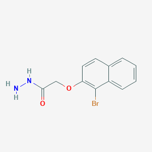 molecular formula C12H11BrN2O2 B1331304 2-[(1-Bromo-2-naphthyl)oxy]acetohydrazide CAS No. 315248-38-5