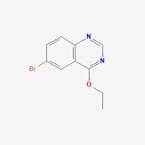molecular formula C10H9BrN2O B1331305 6-溴-4-乙氧基喹唑啉 CAS No. 124429-25-0