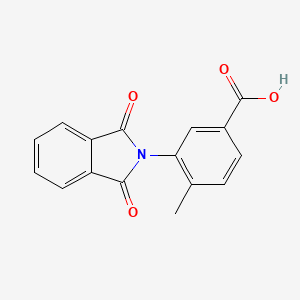 molecular formula C16H11NO4 B1331315 3-(1,3-dioxo-1,3-dihydro-2H-isoindol-2-yl)-4-methylbenzoic acid CAS No. 420101-13-9