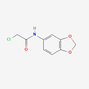 molecular formula C9H8ClNO3 B1331323 N-(1,3-benzodioxol-5-yl)-2-chloroacetamide CAS No. 227199-07-7