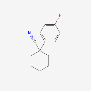 molecular formula C13H14FN B1331332 1-(4-Fluorophenyl)cyclohexanecarbonitrile CAS No. 71486-43-6